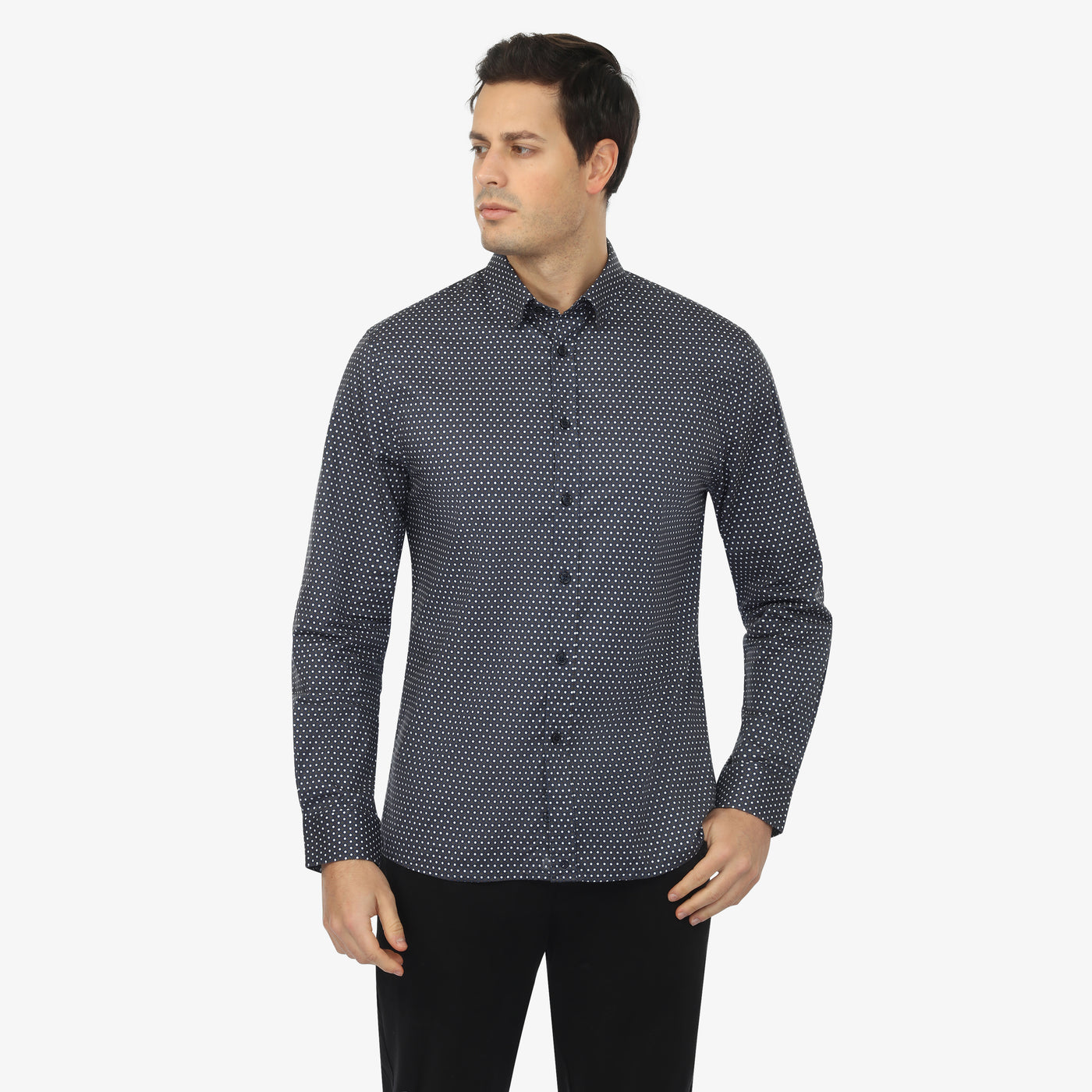 Starry Trails Button-Down Shirt