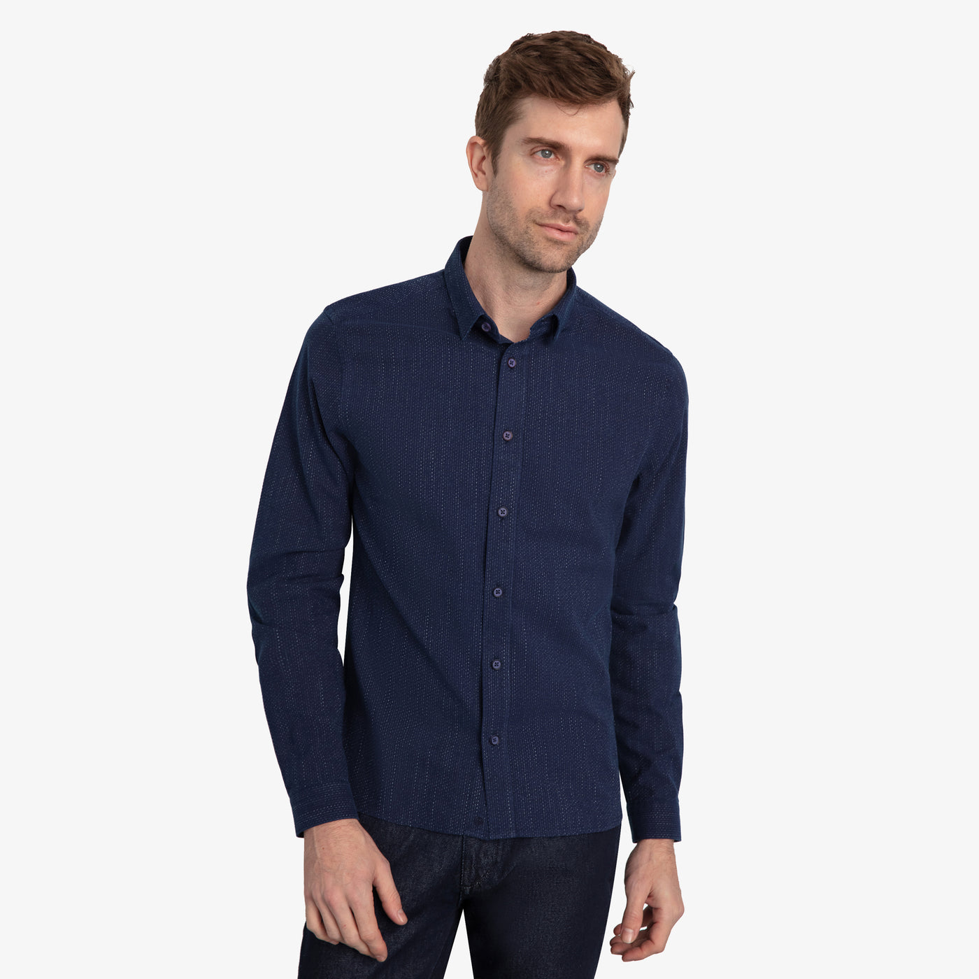 Storm Blue Button-Down Shirt