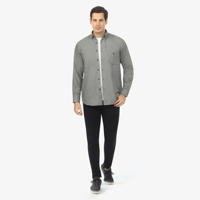 Coastal Slate Light Flannel Shirt