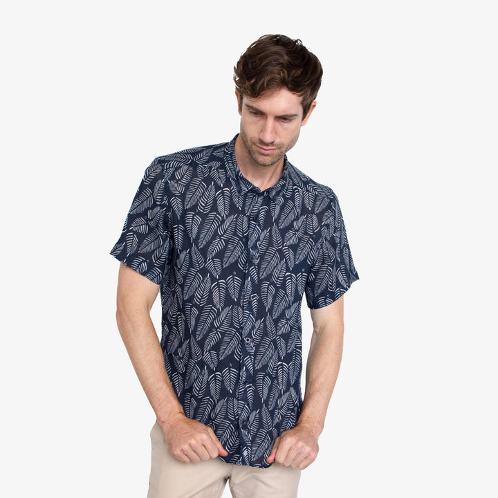 シティショップ　キビッツ　シャツ Island Breeze Printed Men's Linen Shirt | Vustra