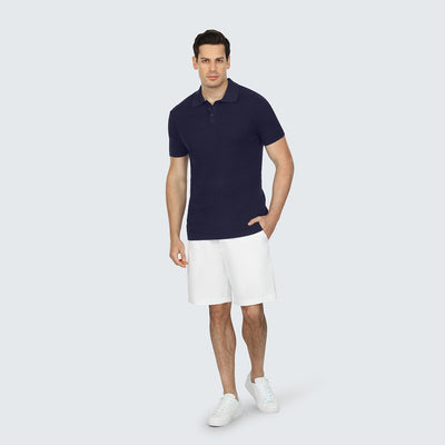 True Navy Luxe Knit Polo