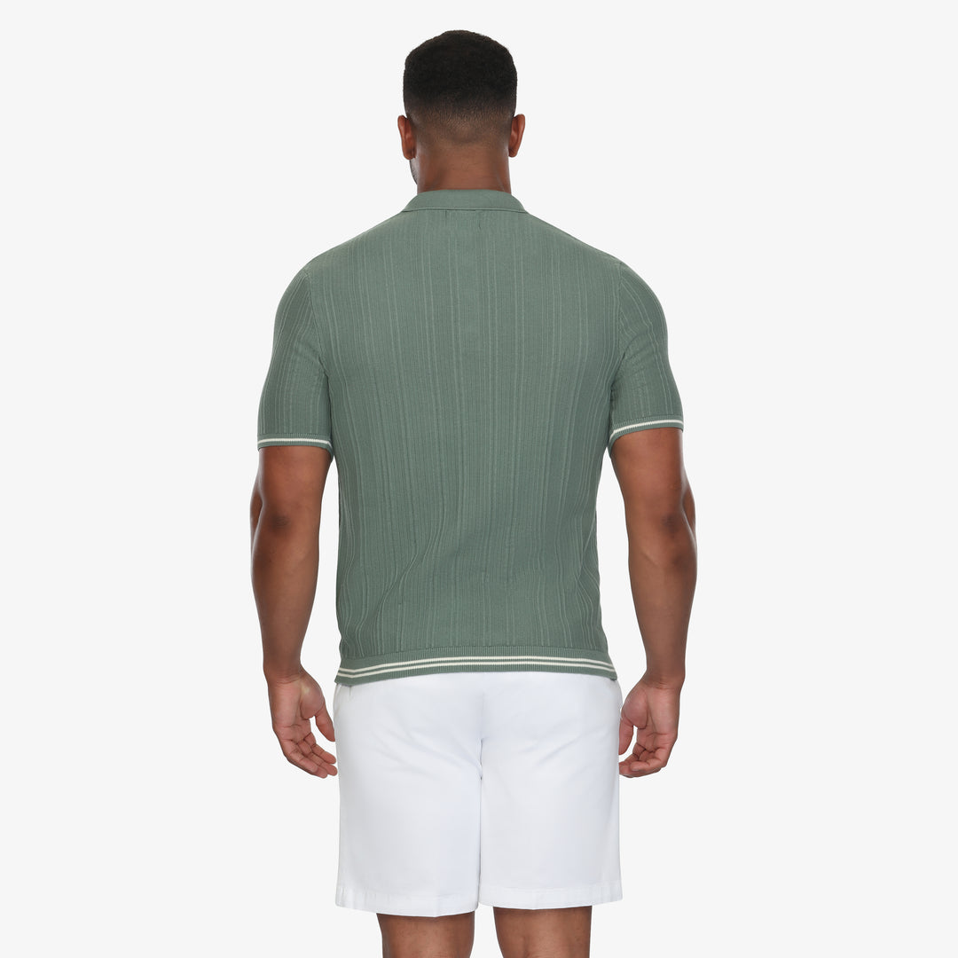 leinwande knit polo グリーン WASHED COTTON KNIT POLO SHIRT - Lime green | ZARA United States